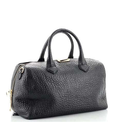 Burberry Alchester Bowling Bag Heritage Grained 